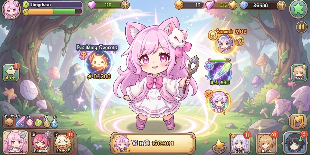Gambar ini menampilkan karakter unik yang dapat dipilih dalam game.