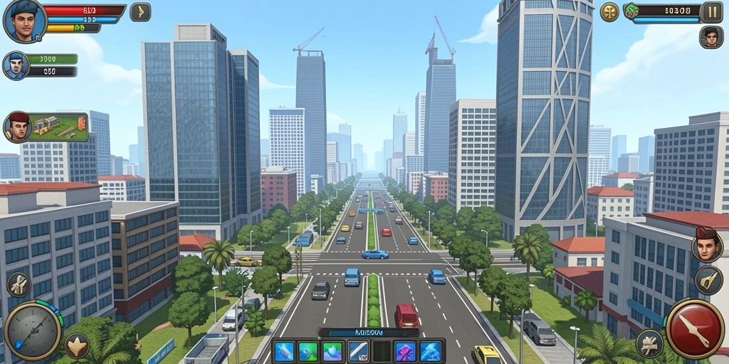 Tangkapan layar menggambarkan sistem upgrade karakter yang menarik.