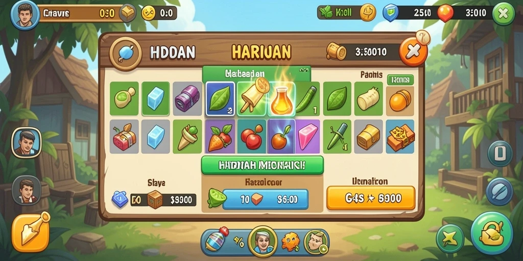 Fitur interaktif yang memudahkan pemain.
