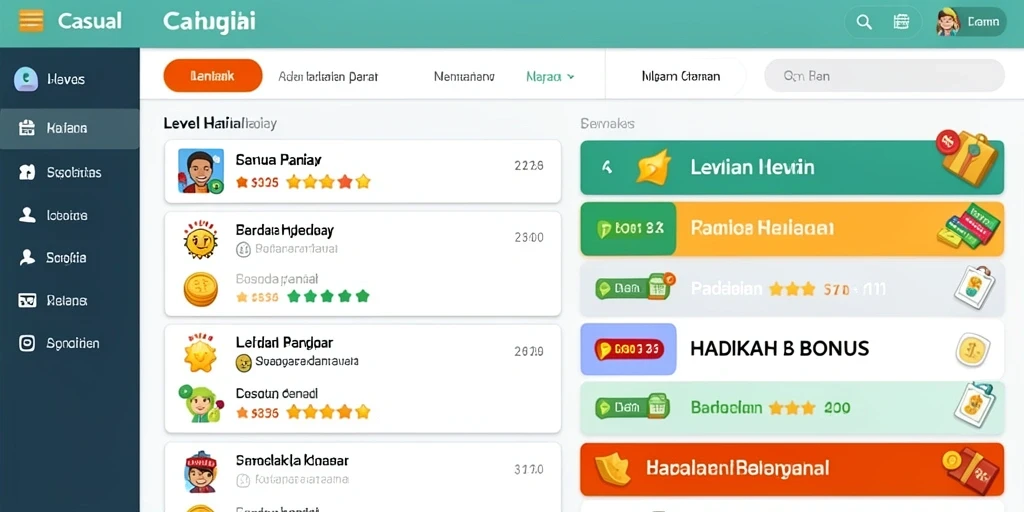 Pengalaman bermain yang seru dan adiktif.