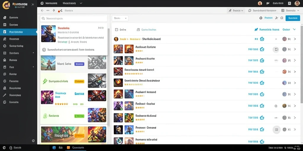 Screenshot memperlihatkan pilihan permainan meja yang seru.